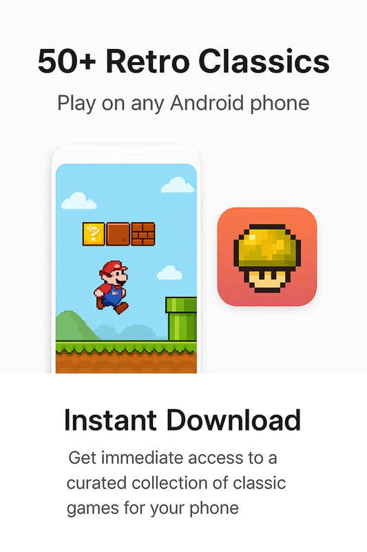 Retro Gaming Pack – 50+ Classic Games for Android